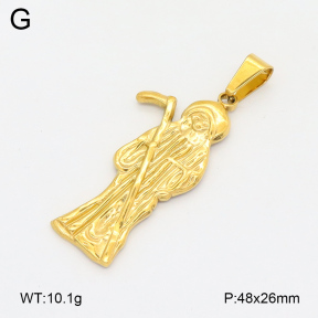 2P2004550baka-312  Stainless Steel Pendant