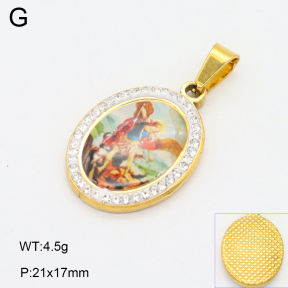 2P3000642baka-312  Stainless Steel Pendant