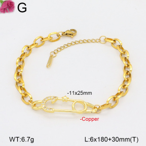 F2B402350vbll-J158  Fashion Copper Bracelet