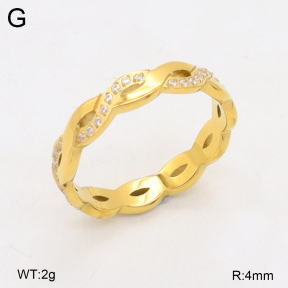 2R4001743bhil-328  6-9#  Stainless Steel Ring