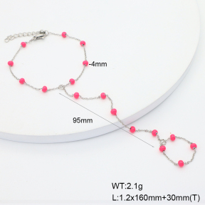6B3002345bbov-908  Enamel  Stainless Steel Bracelet