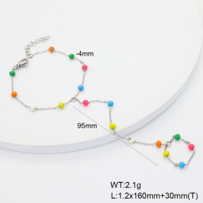 6B3002347bbov-908  Enamel  Stainless Steel Bracelet