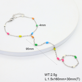 6B3002355bbov-908  Enamel  Stainless Steel Bracelet