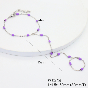 6B3002357bbov-908  Enamel  Stainless Steel Bracelet