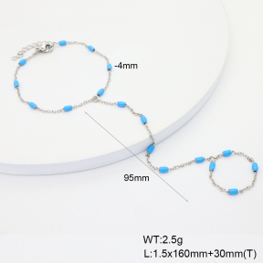 6B3002361bbov-908  Enamel  Stainless Steel Bracelet
