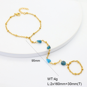 6B4003164vbpb-908  Apatite  Stainless Steel Bracelet