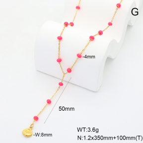 6N3001908vhha-908  Enamel  Stainless Steel Necklace