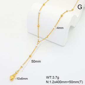 6N3001914bhbl-908  Enamel  Stainless Steel Necklace