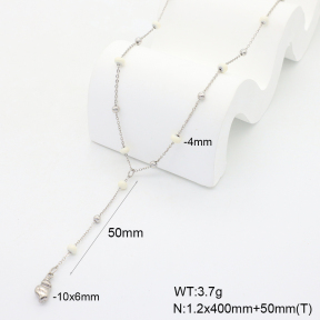 6N3001915bvpl-908  Enamel  Stainless Steel Necklace