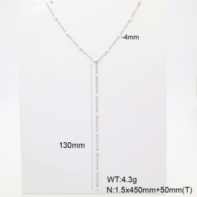 6N3001923bvpl-908  Enamel  Stainless Steel Necklace