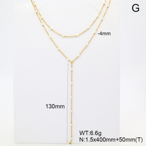 6N3001924ahlv-908  Enamel  Stainless Steel Necklace