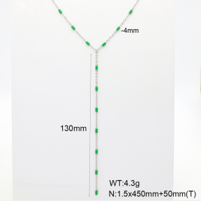 6N3001927bvpl-908  Enamel  Stainless Steel Necklace
