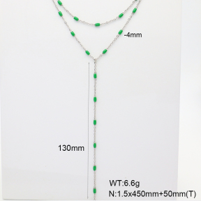 6N3001929vhkb-908  Enamel  Stainless Steel Necklace