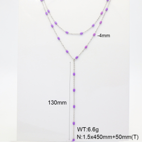 6N3001937vhkb-908  Enamel  Stainless Steel Necklace