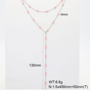 6N3001941vhkb-908  Enamel  Stainless Steel Necklace