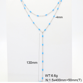 6N3001945vhkb-908  Enamel  Stainless Steel Necklace