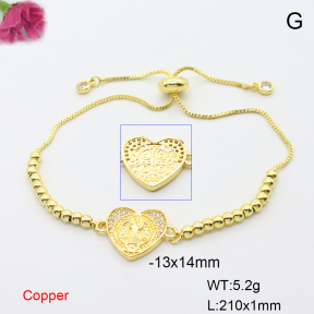 F6B406670vbmb-L017  Fashion Copper Bracelet