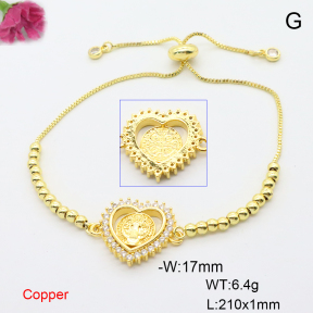 F6B406676ablb-L017  Fashion Copper Bracelet