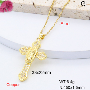 F6N200933aajl-L017  Fashion Copper Necklace