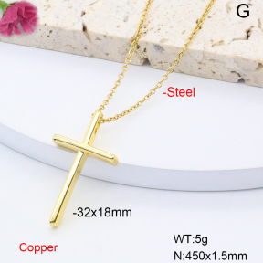 F6N200938vaia-L017  Fashion Copper Necklace