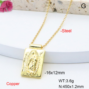 F6N200947vaia-L017  Fashion Copper Necklace