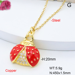 F6N301479baka-L017  Fashion Copper Necklace