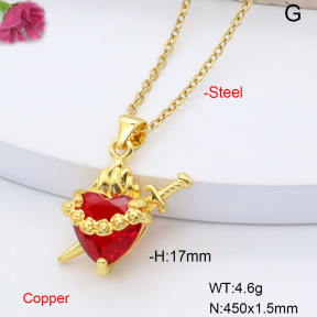 F6N408675vaia-L017  Fashion Copper Necklace