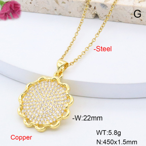 F6N408679baka-L017  Fashion Copper Necklace