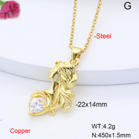 F6N408685vail-L017  Fashion Copper Necklace