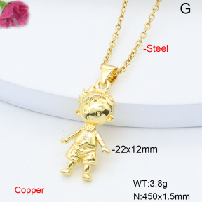 F6N408687vail-L017  Fashion Copper Necklace