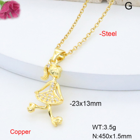 F6N408688aajl-L017  Fashion Copper Necklace