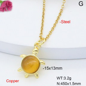 F6N408693vaia-L017  Fashion Copper Necklace