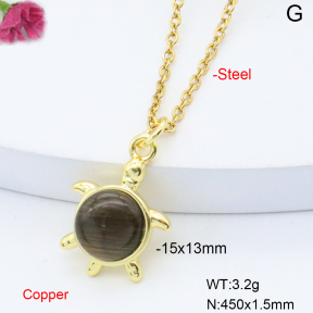 F6N408695vaia-L017  Fashion Copper Necklace