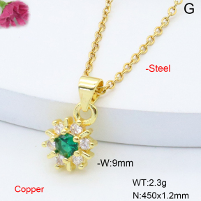 F6N408699vail-L017  Fashion Copper Necklace