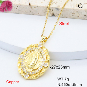 F6N408706baka-L017  Fashion Copper Necklace