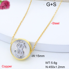 F6N200972aajl-L017  Fashion Copper Necklace
