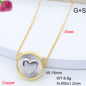 F6N200974aajl-L017  Fashion Copper Necklace