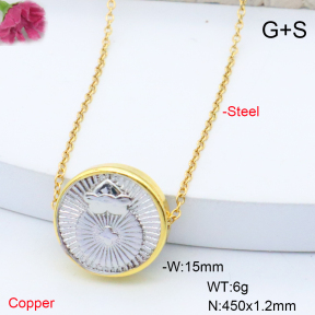 F6N200977aajl-L017  Fashion Copper Necklace