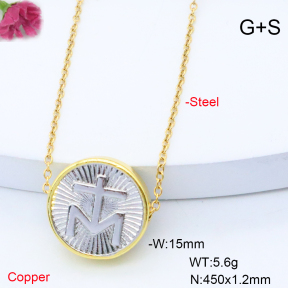 F6N200979aajl-L017  Fashion Copper Necklace