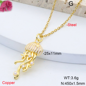 F6N301502avja-L017  Fashion Copper Necklace