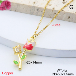 F6N408732avja-L017  Fashion Copper Necklace