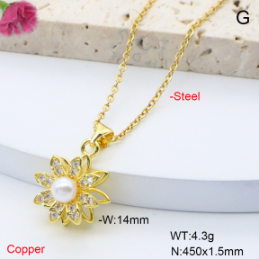 F6N408740ablb-L017  Fashion Copper Necklace