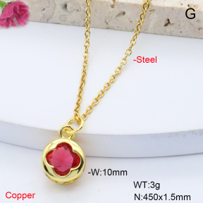 F6N408742vaia-L017  Fashion Copper Necklace