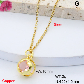F6N408743vaia-L017  Fashion Copper Necklace