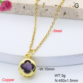 F6N408746vaia-L017  Fashion Copper Necklace
