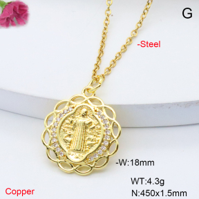 F6N408751avja-L017  Fashion Copper Necklace