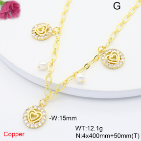 F6N408763bhia-L036  Fashion Copper Necklace