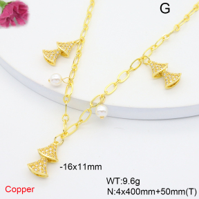 F6N408766bhia-L036  Fashion Copper Necklace