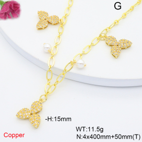 F6N408767bhia-L036  Fashion Copper Necklace