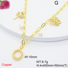 F6N408770bhia-L036  Fashion Copper Necklace